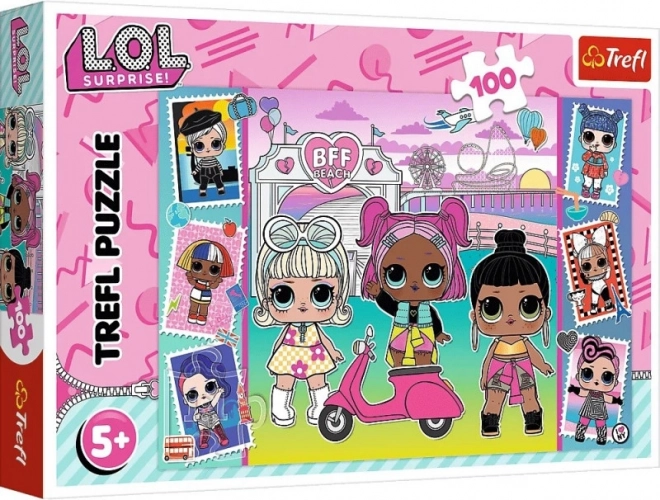 Puzzel 100 stukjes LOL Surprise – foto van poppen