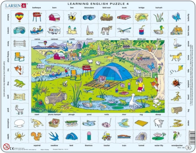 Larsen Puzzel Engels: Vakantie op het platteland 70 stukjes