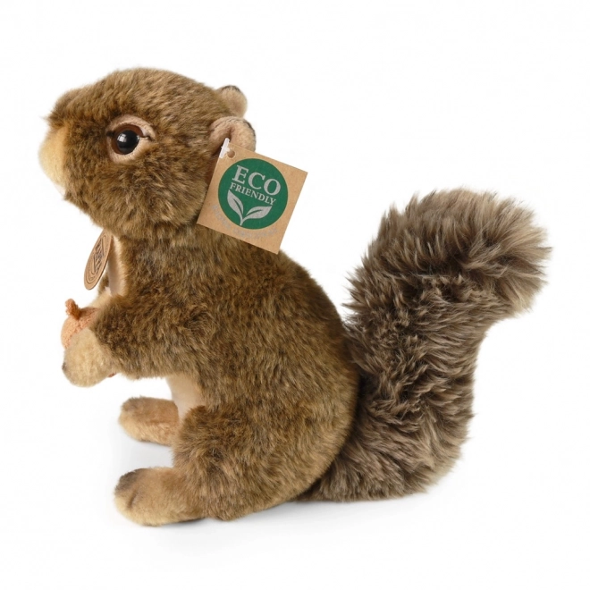 Pluche eekhoorn met noot 20 cm ECO-VRIENDELIJK