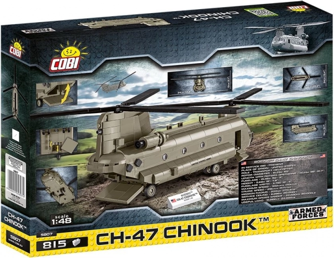 Model helikopter CH-47 Chinook 815 stukjes