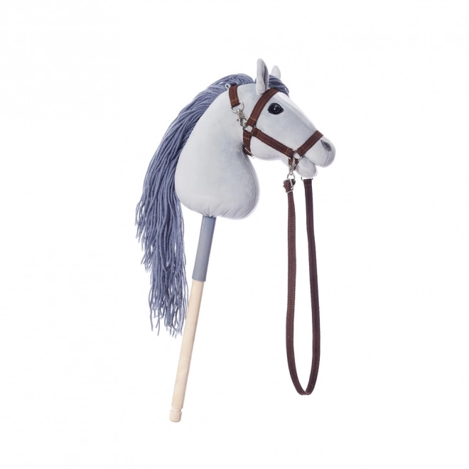 HOPPIHORSE stokpaard hobby horse formaat A4 grijs