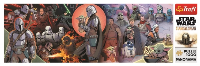Panoramische puzzel The Mandalorian Avonturen 1000 stukjes