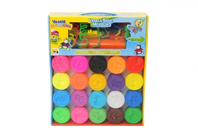 Grote set modelleerklei