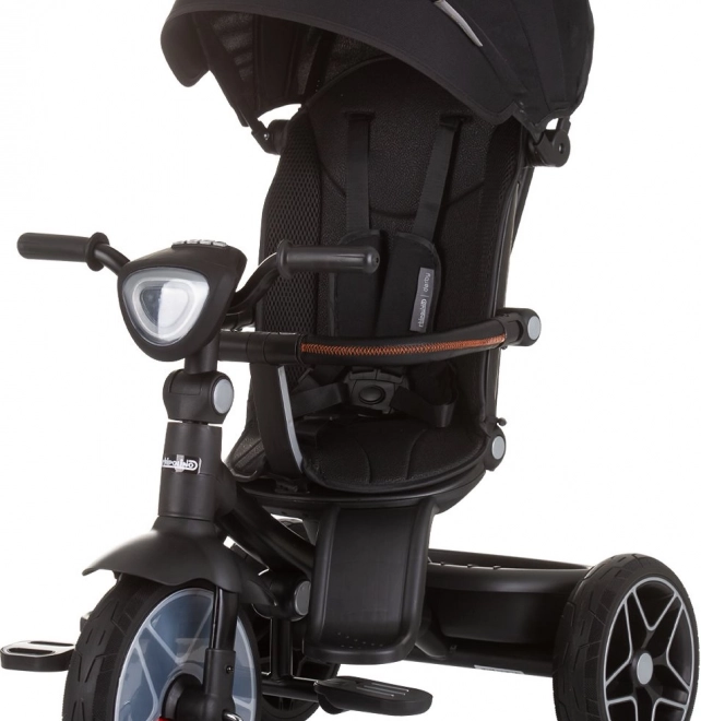Chipolino driewieler met kap en muziekbox Derby 2-in-1 Obsidian