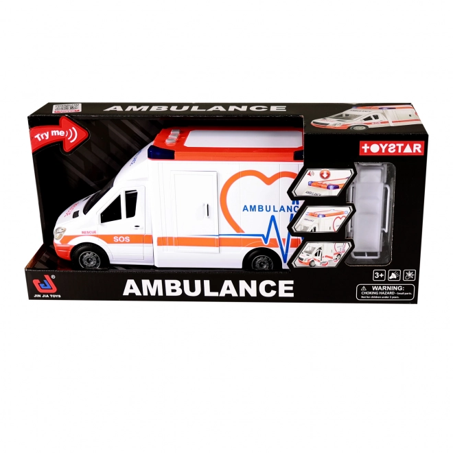 Auto-ambulance met geluid en licht
