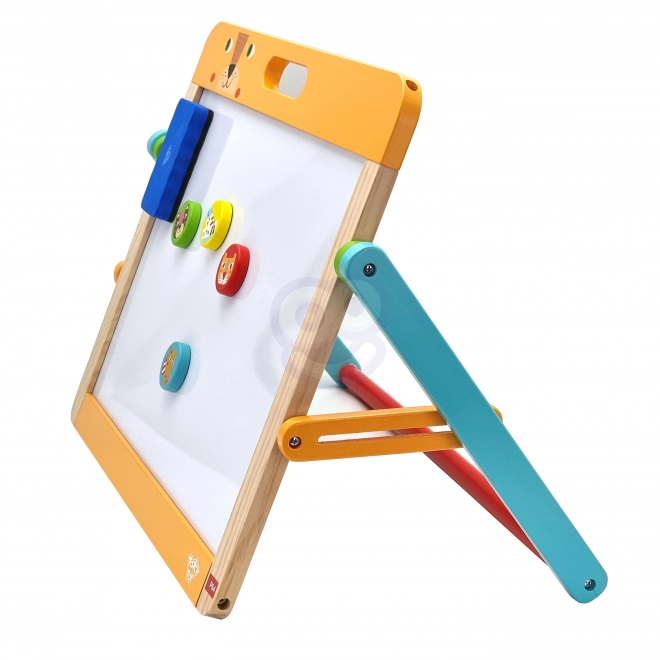 Tooky Toy Magnetisch en Krijt Kinderbord 2-in-1
