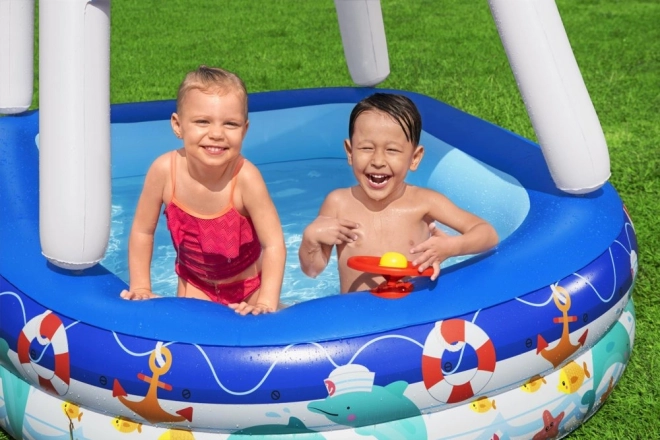 Bestway zwembad met luifel en stuurwiel