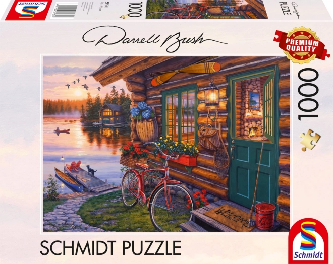Puzzel Huisje aan het Meer 1000 stukjes van Schmidt