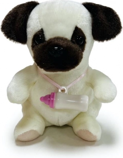 Schattige reacties na het wegnemen van het flesje