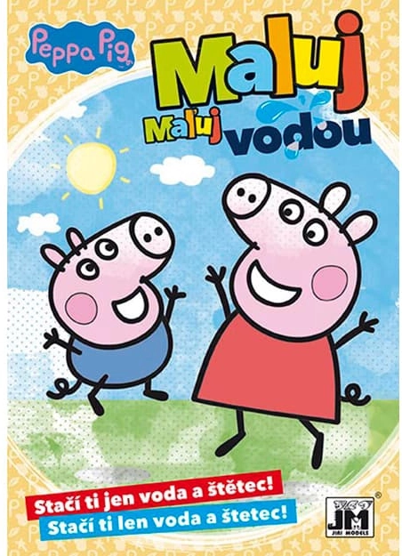 kleurboek A5 schilderen met water Peppa Pig