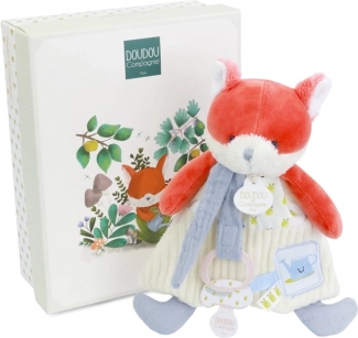 Cadeauset Pluchen vos Romarin met fopspeenhouder