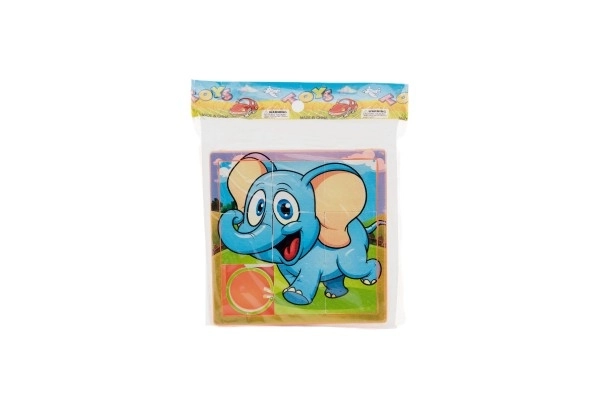 Dierschuifpuzzel plastic 10cm ass. mix soorten in zakje