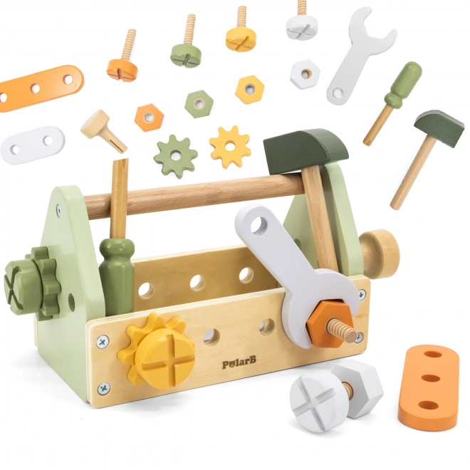 Houten gereedschapsset