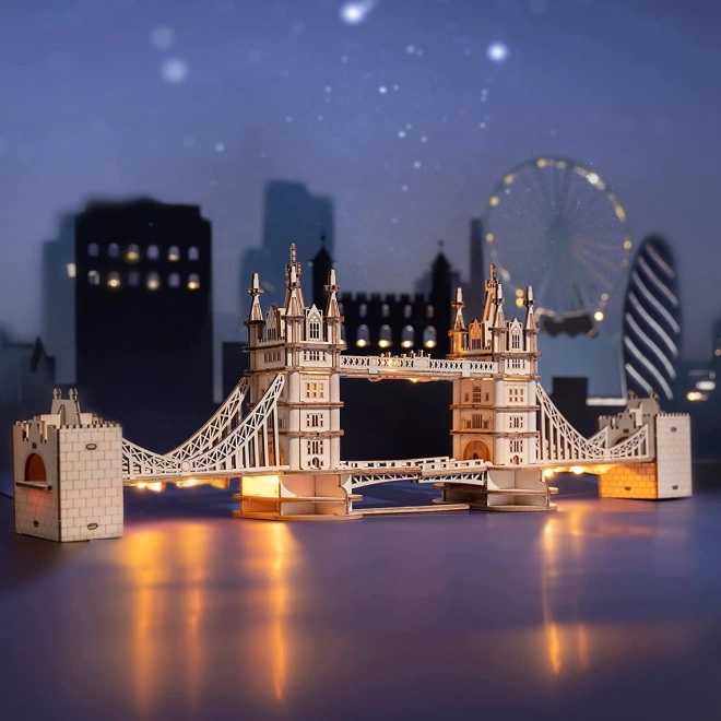 RoboTime houten 3D puzzel brug Tower Bridge verlicht
