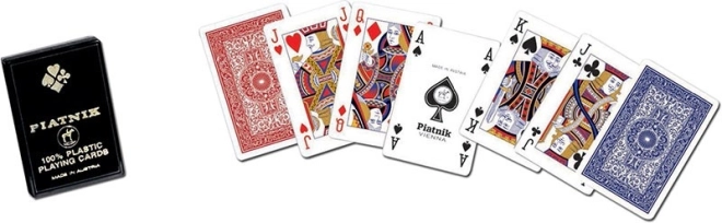 Plastic speelkaarten voor poker en bridge in doosje