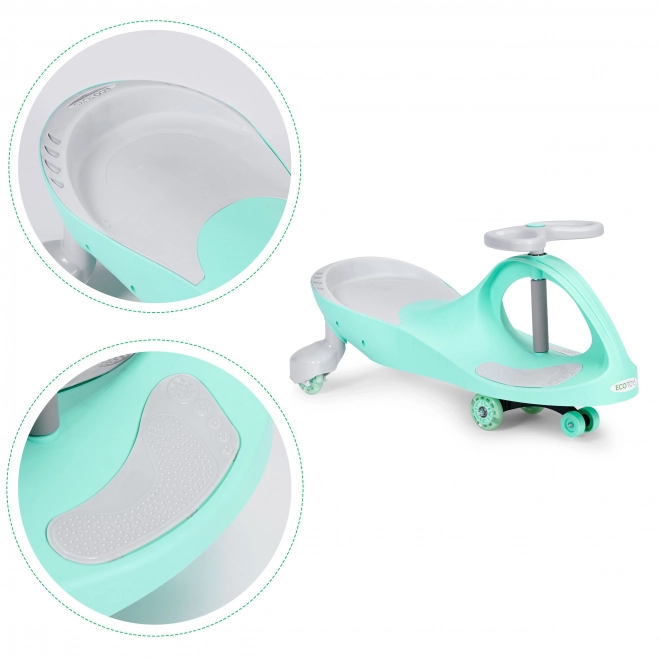 Wiggle Car met lichtgevende wielen groen ECOTOYS