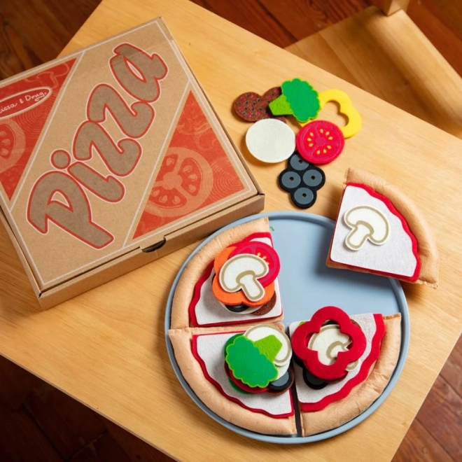 Pizzaset van viltmateriaal Melissa & Doug