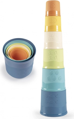 Smoby Little Green magische toren van bioplastic, 6 delen