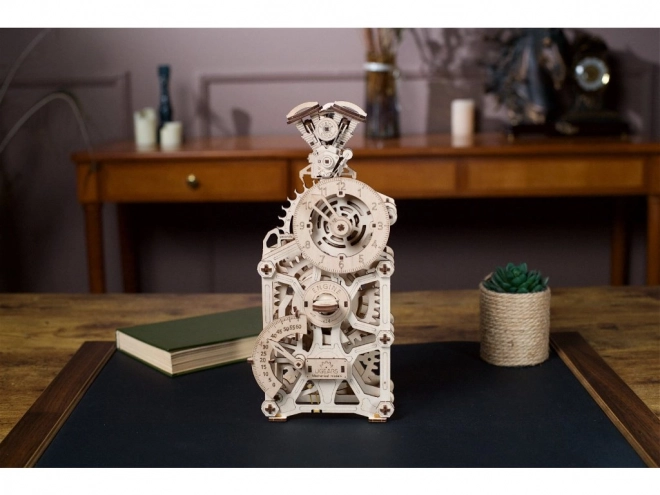 Ugears 3D houten mechanische puzzel Motorklok