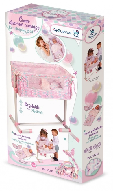 DeCuevas 51241 Pasgeboren poppenwieg met gezamenlijke slaapfunctie Ocean Fantasy 2021