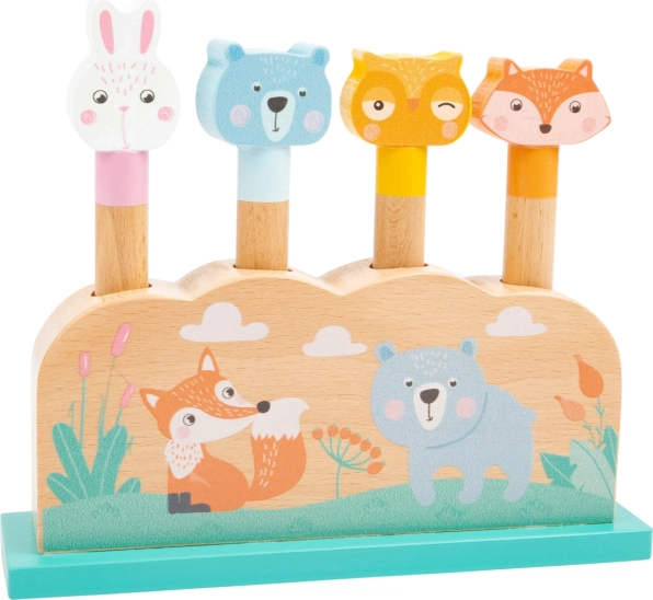 Houten springspel met diertjes small foot