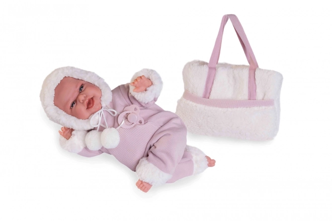 Antonio Juan 70360 CLARA - realistische babypop met speciale bewegingsfuncties en zacht stoffen lichaam - 34 cm
