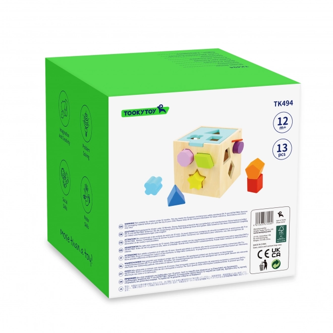 Houten blok met vormen TOOKY TOY