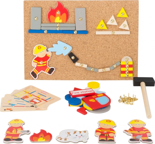 Creatief hamerspel Brandweer small foot