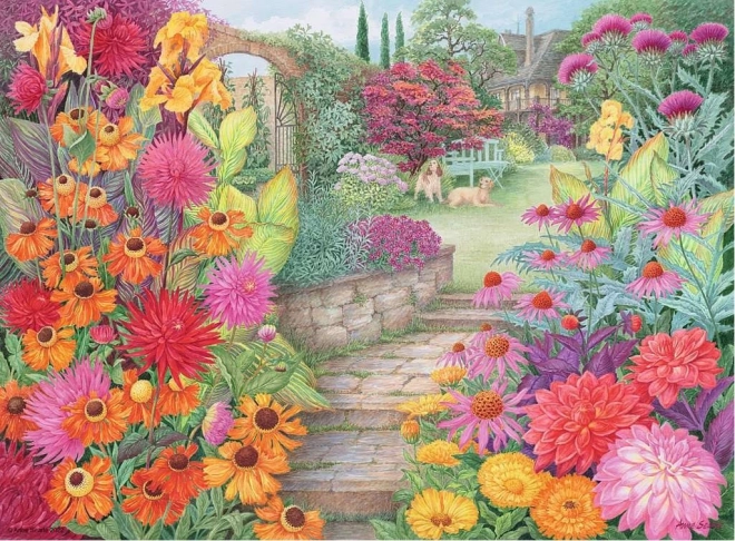 RAVENSBURGER Puzzel Prachtige tuinen 4x500 stukjes