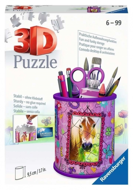 RAVENSBURGER 3D puzzel houder: Paard 54 stukjes
