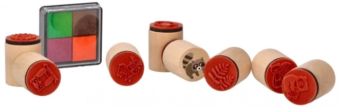 GOKI Houten stempels - Bosdieren