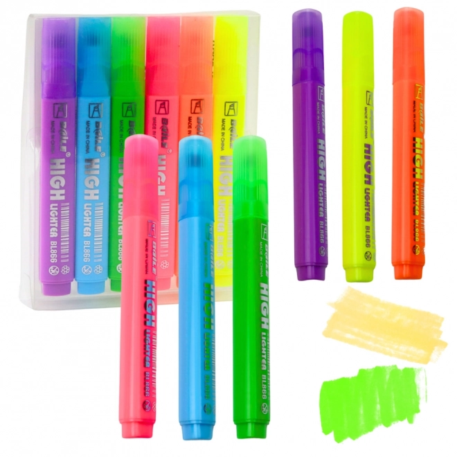 Set van neonmarkeerstiften 6 stuks