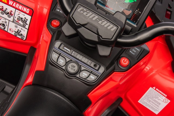 Elektrische kinderquad Can Am Outlander met bestuurder