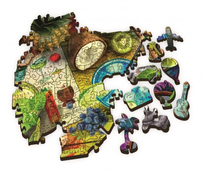 Puzzel Kleurrijke Cocktails TREFL Wood Craft Origin 501 stukjes