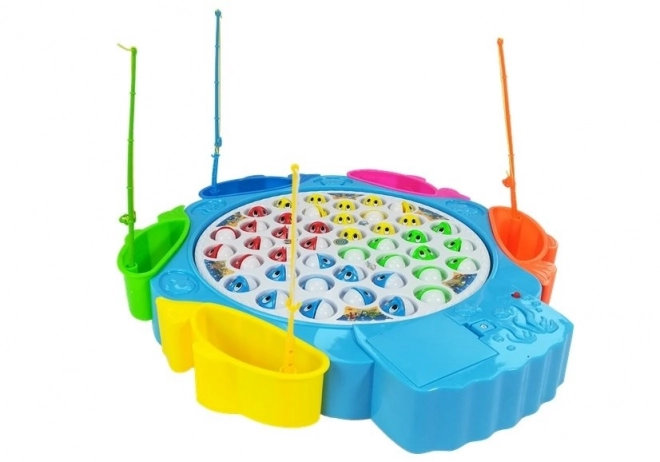 Visspel 4 Vissersstokken Blauw