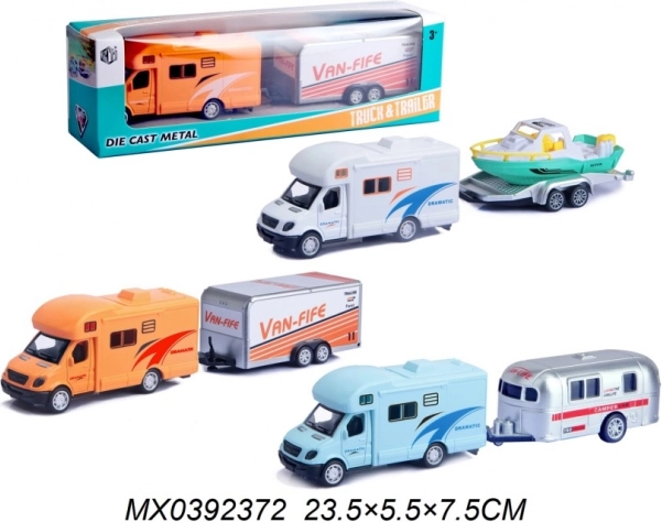 Caravan met aanhanger