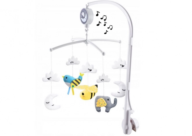 Draaiend mobiel met muziekdoos voor het kinderbedje