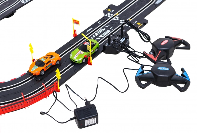 Grote racebaan Top Turbo voor kinderen 8+ met op afstand bestuurbare auto's en interactieve functies