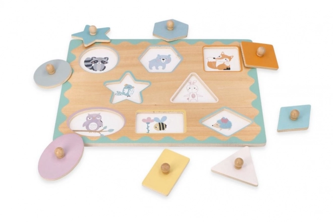 Puzzel met vormgrepen