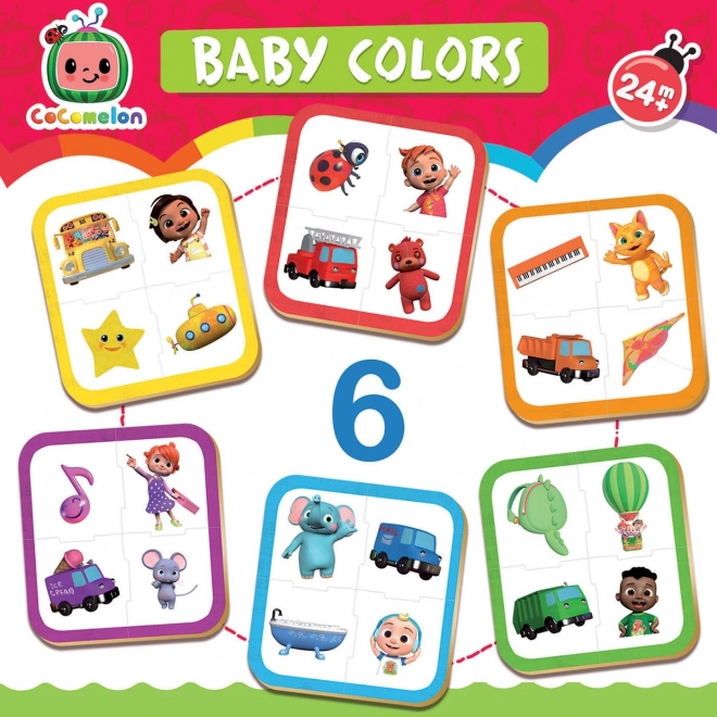 EDUCA Babypuzzel CoComelon: Leer kleuren 6x4 stukjes