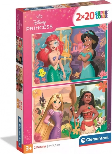 Clementoni puzzel Disney prinsessen 2×20 stukjes