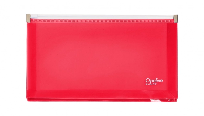 Roze DL Opaline envelop met ritssluiting
