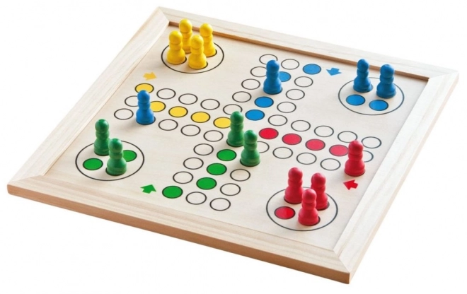Spelset in houten doosje