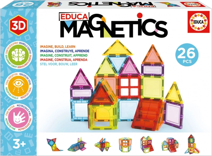EDUCA Magnetische bouwset Magnetics 26 stukken
