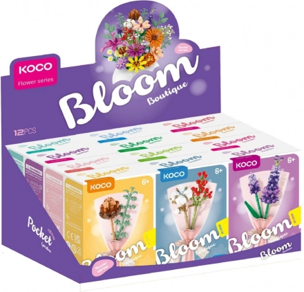 Bouwset KOCO Bloom Boutique – klein boeket, kunststof mix van soorten