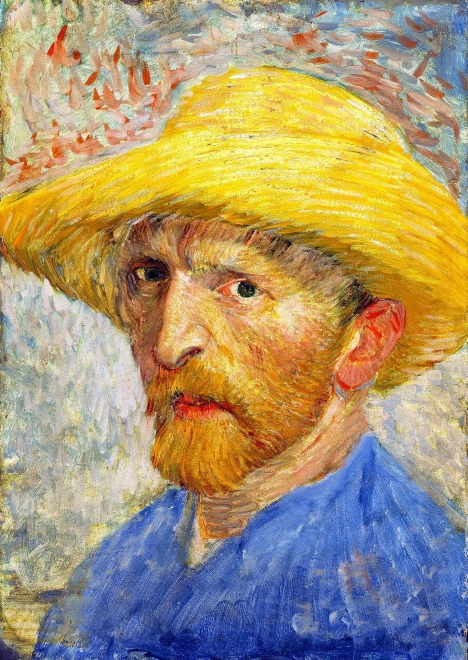 Puzzel Vincent van Gogh Zelfportret met strohoed 1000 stukjes