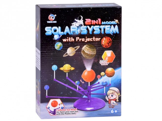 Educatieve set 2 in 1 Zonnestelsel met projector