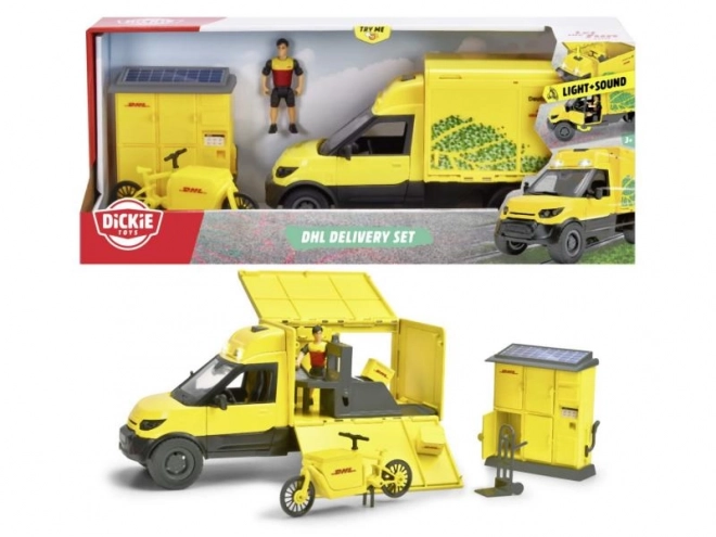 Set met voertuig DHL 25 cm City