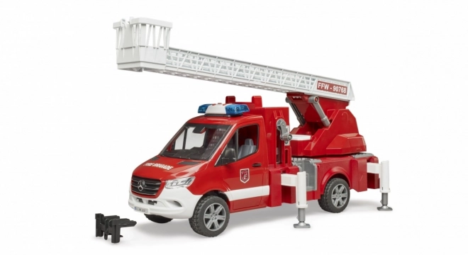 Brandweerwagen Mercedes-Benz Sprinter met ladder voor kinderen