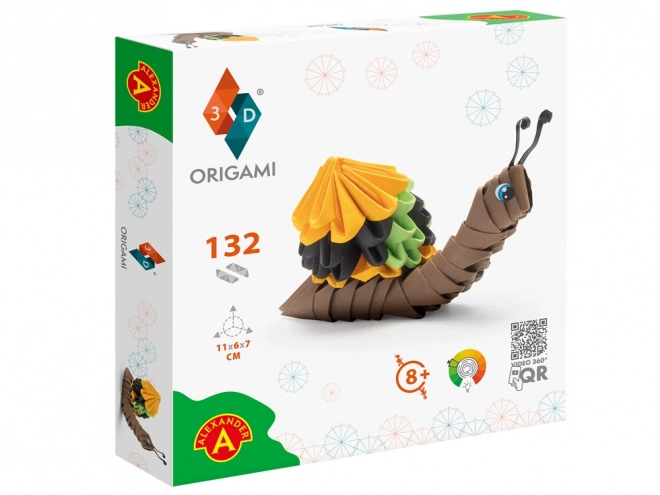 Alexander creatieve 3D origami slak